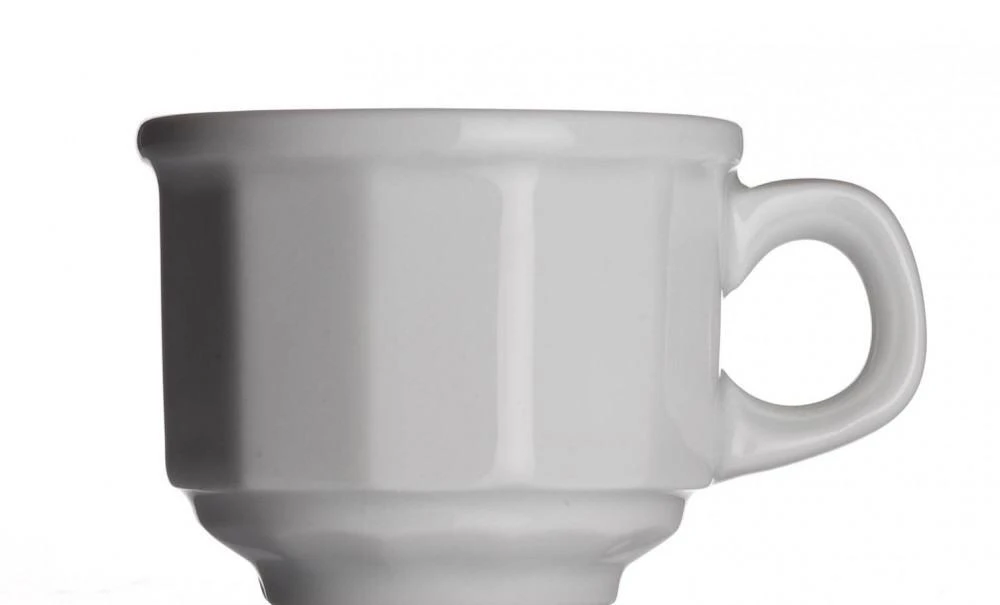 Classic Bistrotasse Von Porzellanfabrik Walküre, Weiß 3 Classic Bistrotasse Von Porzellanfabrik Walküre, Weiß