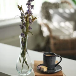 Leonardo Espressotasse MATERA 90 Ml Anthrazit, 4er-Set -Leonardo Vase shop 210 018594 4 K