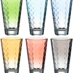 Leonardo Trinkglas OPTIC 6 Stück Sortiert 300 Ml Pastell
