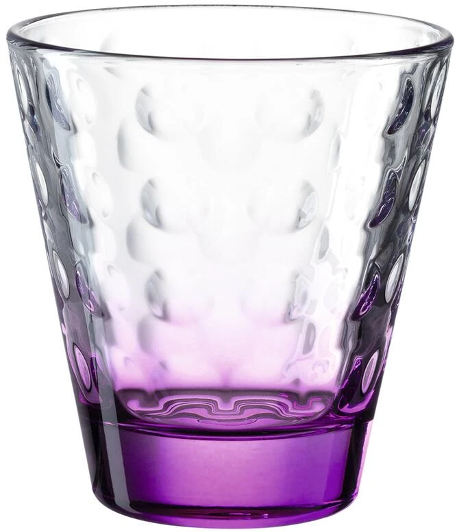 Leonardo Trinkglas OPTIC 215 Ml Violett, 6er-Set 3 Leonardo Trinkglas OPTIC 215 Ml Violett, 6er-Set