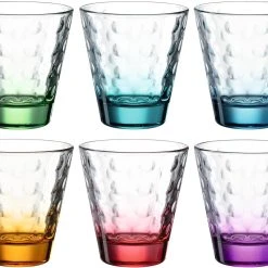Leonardo Trinkglas OPTIC 6 Stück Farbig Sortiert 215 Ml