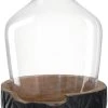 Leonardo Vase Mit Holzsockel CASOLARE 33 Cm Schwarz -Leonardo Vase shop 210 084398 0 K