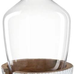 Leonardo Vase Mit Holzsockel CASOLARE 43 Cm Weiß