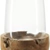 Leonardo Windlicht TERRA 45 Cm Mit Teaksockel -Leonardo Vase shop 210 084416 0 K