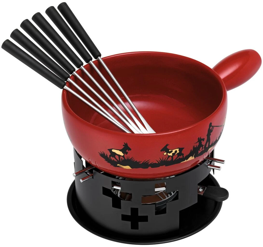 Kuhn Rikon Käsefondue Set Alphornbläser 22cm 3 Kuhn Rikon Käsefondue Set Alphornbläser 22cm