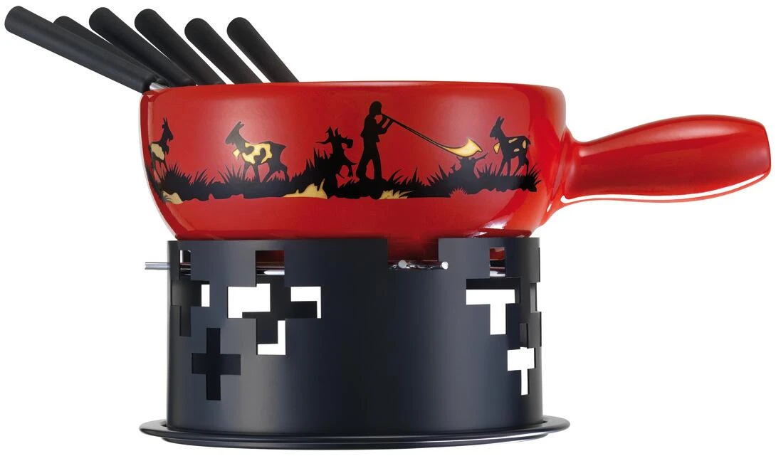 Kuhn Rikon Käsefondue Set Alphornbläser 22cm 6 Kuhn Rikon Käsefondue Set Alphornbläser 22cm – Bild 4