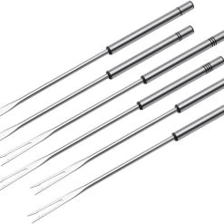 Kuhn Rikon Fleischfonduegabeln Edelstahl 6-teilig.