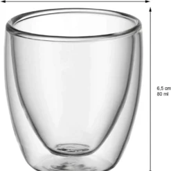 WMF Kult Doppelwandige Espressotassen Glas Set 2-teilig -Leonardo Vase shop 217 09 0138 2000 102