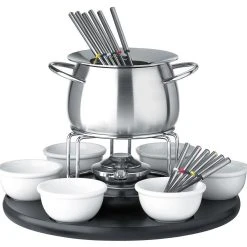 Spring Fondue Set Carousel In Schwarz