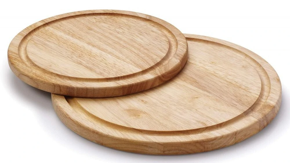 Continenta Steakteller Aus Gummibaumholz, 25 Cm 4 Continenta Steakteller Aus Gummibaumholz, 25 Cm – Bild 2