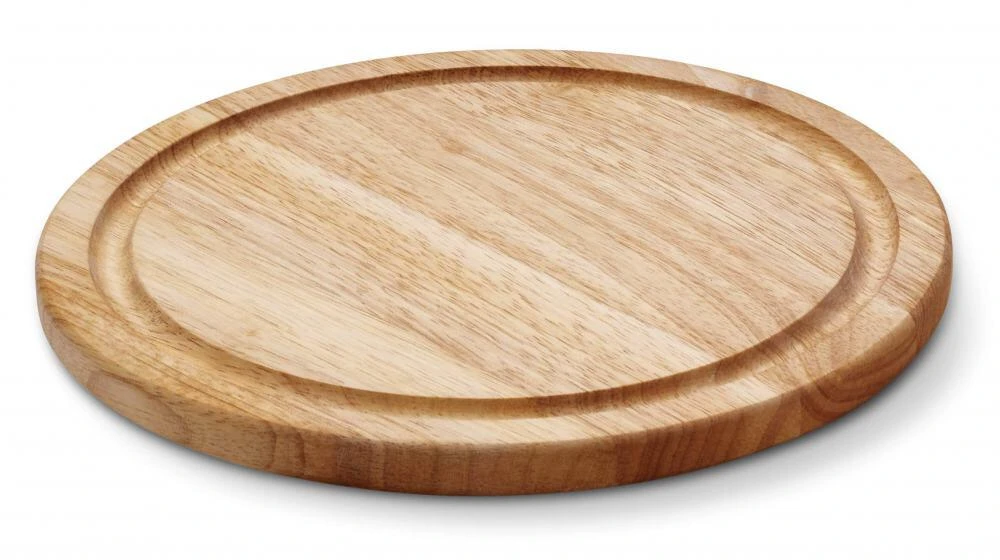 Continenta Steakteller Rund Aus Gummibaumholz, 30 Cm 3 Continenta Steakteller Rund Aus Gummibaumholz, 30 Cm