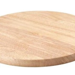 Continenta Schneidebrett Rund Aus Gummibaumholz