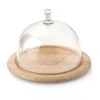 Continenta Käseglocke Rund Aus Gummibaumholz, 2-teilig -Leonardo Vase shop 3062 xl