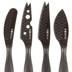 Boska Käsemesser-Set Mini Monaco+ Schwarz, 4-teilig -Leonardo Vase shop 307088 2