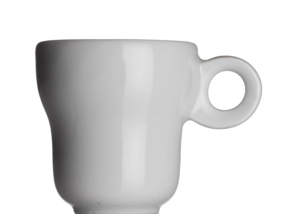 Modern Classic Espressotasse Von Porzellanfabrik Walküre, Weiß 3 Modern Classic Espressotasse Von Porzellanfabrik Walküre, Weiß