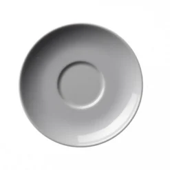 Modern Classic Cappuccinotasse Von Porzellanfabrik Walküre, Weiß -Leonardo Vase shop 310 018 Untertasse von oben l