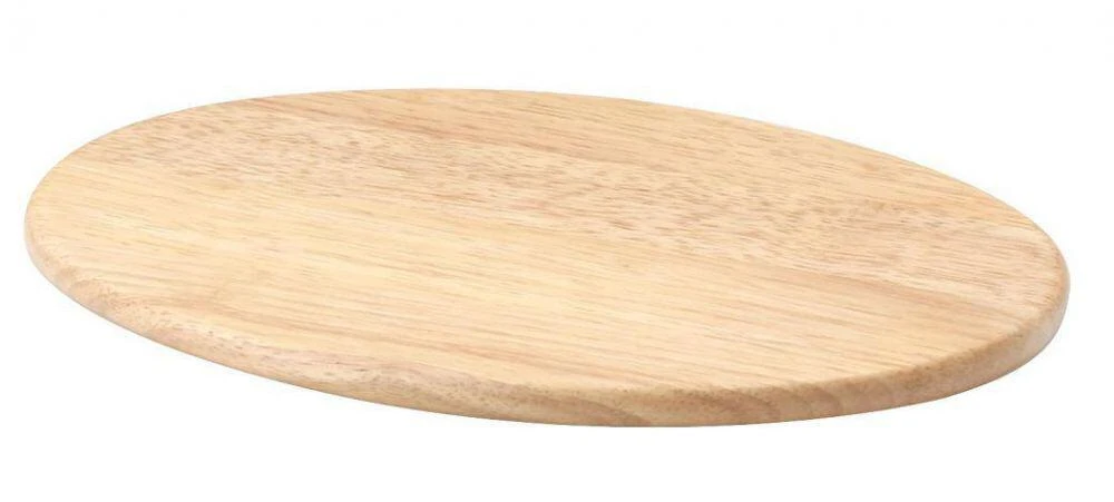 Continenta Schneidebrett Oval Klein Aus Gummibaumholz 3 Continenta Schneidebrett Oval Klein Aus Gummibaumholz