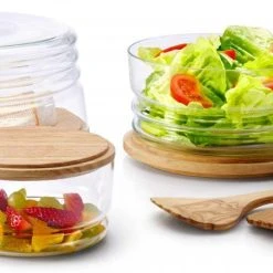 Continenta Käseglocke/ Salatschale Flach, 2-teilig -Leonardo Vase shop 3294 3295 3296 Ambiente4 l