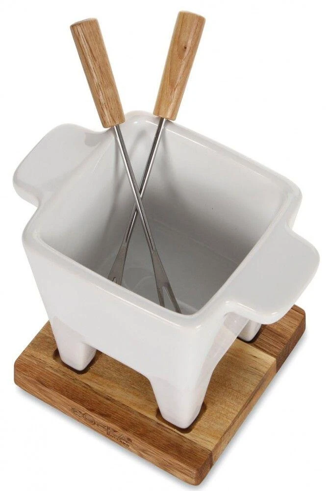 Boska Käsefondue-Set Tapas Weiß 6 Boska Käsefondue-Set Tapas Weiß – Bild 4