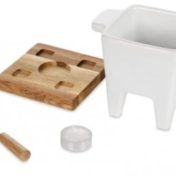 Boska Käsefondue-Set Tapas Weiß 15 Boska Käsefondue-Set Tapas Weiß -Leonardo Vase shop 340030 LIFE tapas fondue WHITE OAK 016 neu l