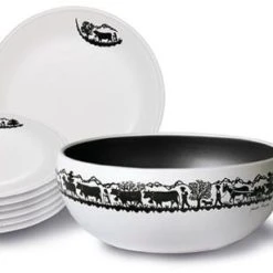 Stöckli Käsefondue-Set Tradition Alpaufzug In Weiß