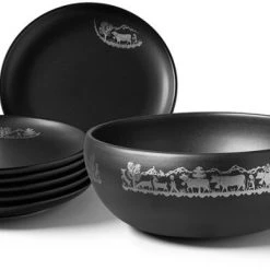 Stöckli Käsefondue-Set Tradition Alpaufzug In Schwarz