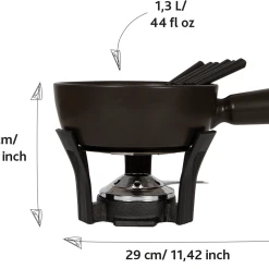 Boska Käsefondue-Set Nero -Leonardo Vase shop 853528 BOSKAFondueSetNero 1 2400x