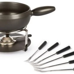 Stöckli Käsefonduegarnitur Atlantis, Anthrazit