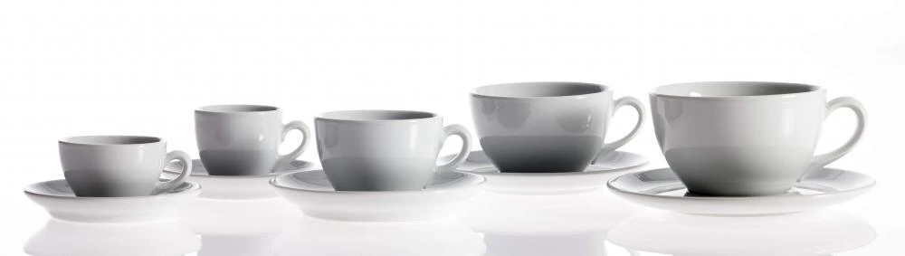 Classic Bistrotasse Von Porzellanfabrik Walküre, Weiß 4 Classic Bistrotasse Von Porzellanfabrik Walküre, Weiß – Bild 2