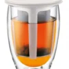 Bodum Teeglas Tea For One, 0,35 L, Cremefarben -Leonardo Vase shop B K11153 913 xl