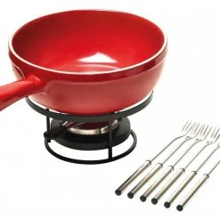 Emile Henry Käsefondue-Set In Granatapfel