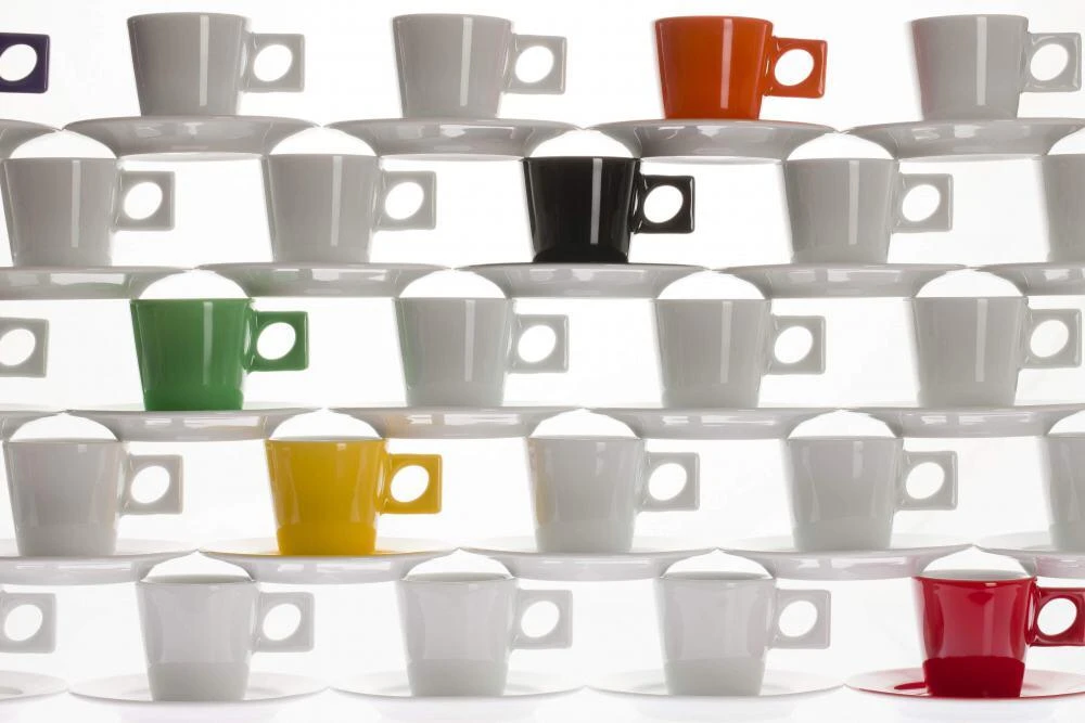 NYNY Espressountertasse Von Porzellanfabrik Walküre, Weiß 6 NYNY Espressountertasse Von Porzellanfabrik Walküre, Weiß – Bild 4