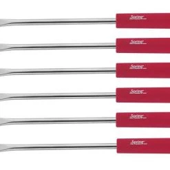 Spring Käsefondue-Gabeln Basic, 6 Stück, Rot