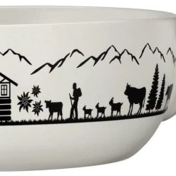 Spring Fondue Caquelon Montana In Weiß/schwarz